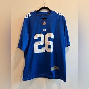 NFL New York Giants Royal Blue #26 SAQUON BARKLEY Game Jersey